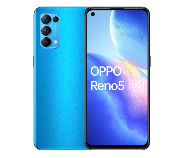 OPPO RENO 5 5G 8/128GB Niebieski - 639808 - zdjęcie
